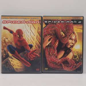 Spider man dvd Spider man 2 Dvd Lot